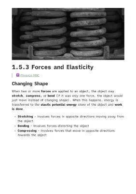 1.5.3 Forces and Elasticity