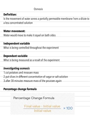 Osmosis/diffusion/active transport gcse biology  