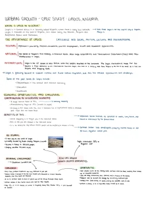 Challenges and Opportunities in Lagos - A Geography Case Study