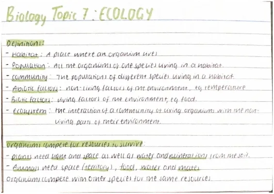 Ecology and Population Sizes: Competition, Biotic and Abiotic Factors, Adaptations, and Food Chains PDF