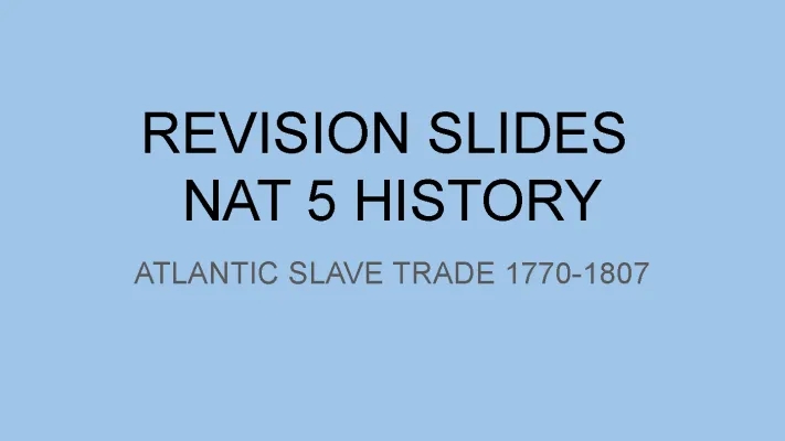 The Atlantic Slave Trade: Facts and Impacts in Britain