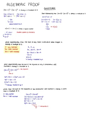 Algebraic Proof GCSE