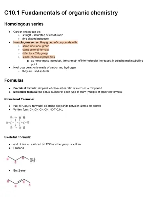 Chapter 10 & 20 IB Chemistry HL