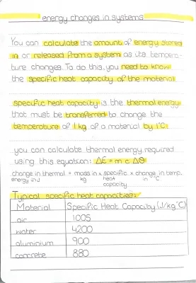 GCSE AQA Physics: Energy Changes in Systems Paper 1