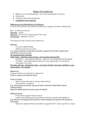 What Are the Rules of Evidence UK - Criminology 101