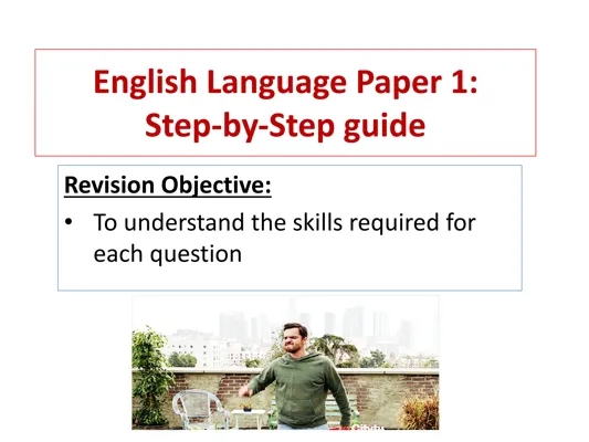 Tips for English Language Paper 1: Questions and Answers