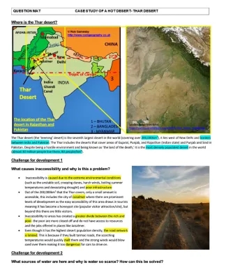 Thar Desert Case Study