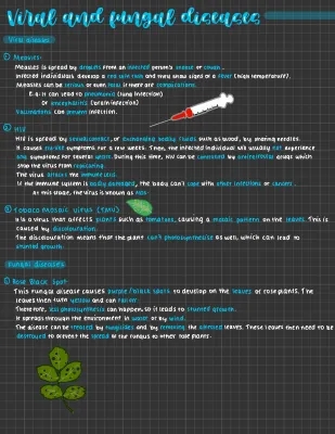 Viral and fungal disease