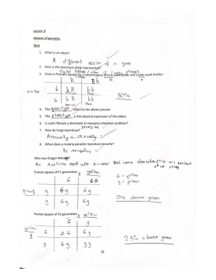 History of Genetics Notes