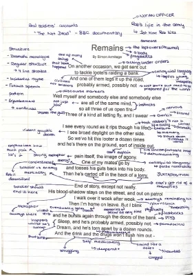 Remains Poem Analysis for Kids - Simon Armitage