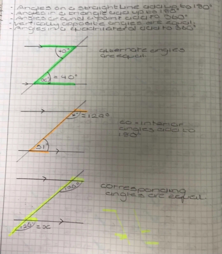 Alternate, Corresponding and Co-Interior Angles 