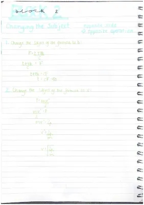 Block 2 - National 5 Maths 