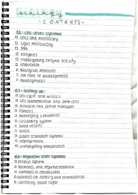 ocr gateway combined science higher biology checklist