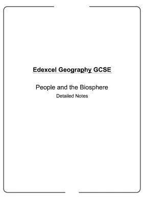 Higher Geography Biosphere