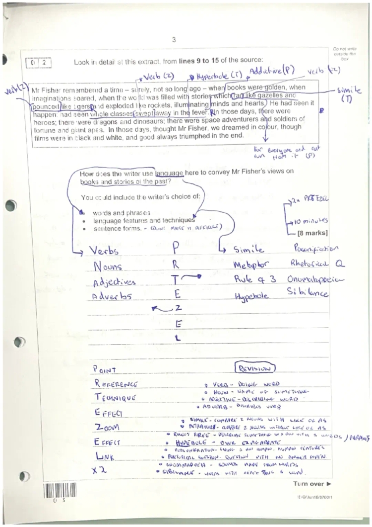 How to Answer Q2 English Language (Y10/11) AQA