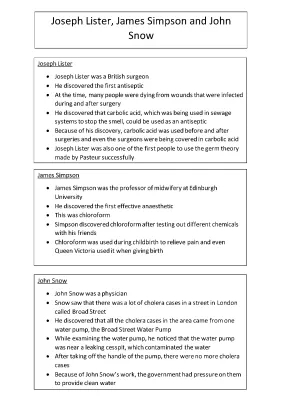 How John Snow Stopped Cholera, Joseph Lister's Antiseptic Discovery, and James Simpson's Chloroform Find