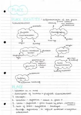 OCR A Level Geography Changing Spaces Making Places Notes and Revision Questions