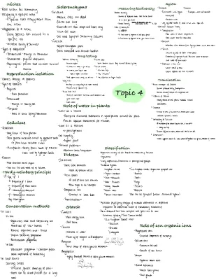 Topic Four A level biology