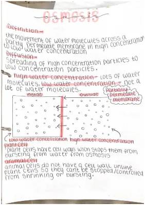 osmosis notes 