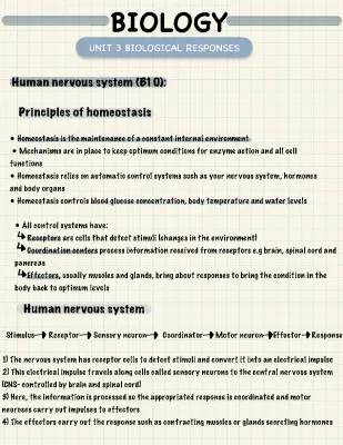 Understanding Nervous System Function and Body Temperature Regulation