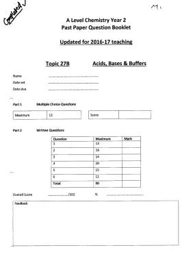 Fun Chemistry: Buffers and Acids for A Level