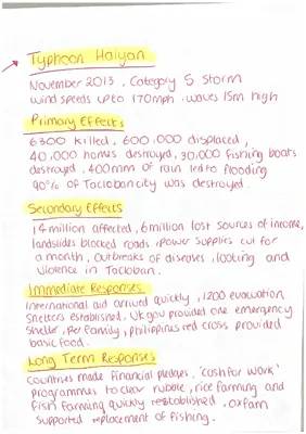 Typhoon Haiyan 2013 Case Study: Effects, Impacts, and Responses