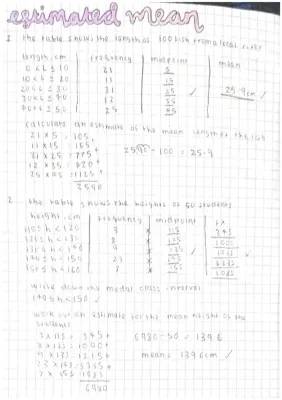 How to Find the Mean and Modal Class from a Frequency Table