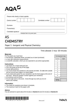 Fun Chemistry Guide: AS and A Level Papers 2022 and 2023!