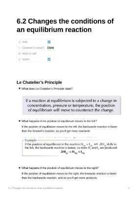 Learn How Le Chatelier's Principle Changes Equilibrium in Reactions