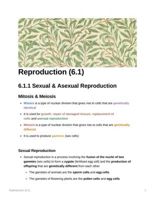 Reproduction (6.1) - AQA GCSE