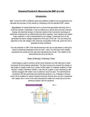 How to Measure EMF of a Cell - AQA A Level Chemistry Practical 8