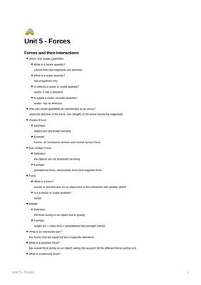 Ultimate Guide to GCSE Forces: Active Recall Questions & Study Notes