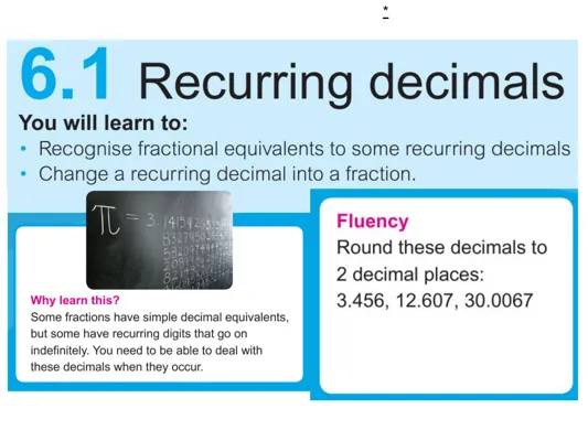 Recurring Decimals