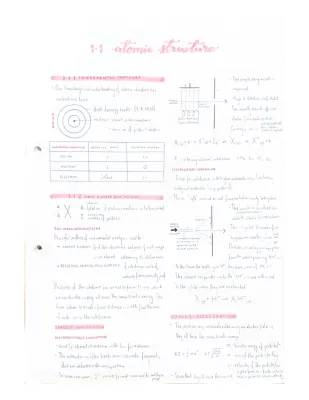 A Level chemistry - 1.1 Atomic structure