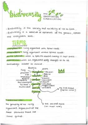 Learning classification and specification of organisms 