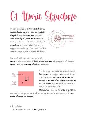 Ultimate Guide to GCSE Chemistry Atomic Structure - Free PDF Download