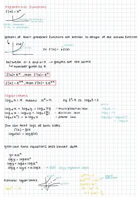 Exponentials and Logarithms A Level Maths: Easy Questions and Answers