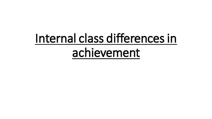 Class Differences and Labels: Why Some Kids Do Better in Sociology