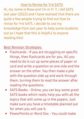 Best Year 6 SATs Tips: How to Smash Your Revision and Have Fun