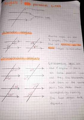 GCSE Maths Parallel Angles and Worksheets Guide