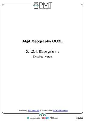 Understanding Ecosystems: Aqa Geography GCSE Exam Prep