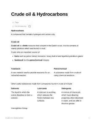 Crude Oil: What It Is and How We Use It