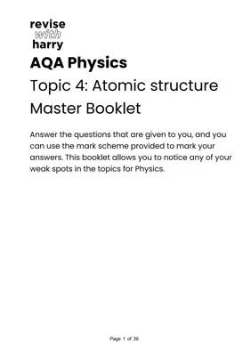 Atomic Structure for Kids: Fun with AQA GCSE Physics Paper 1