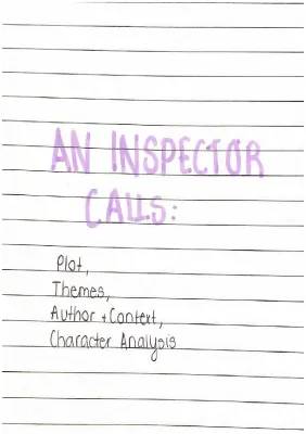 An Inspector Calls: Summary, Themes, Characters, and Social Responsibility