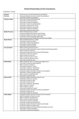 Fun Religious Studies Questions and Answers for GCSE