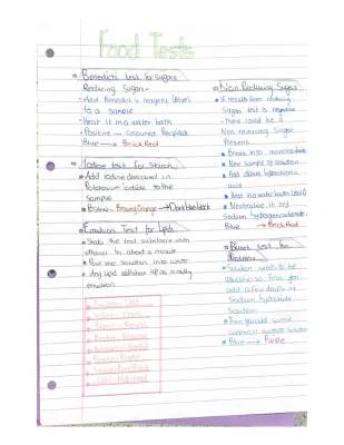 Cool Science Tests: Sugars, Starch, Lipids, and Proteins