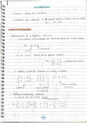 Chapter 6: Matrices 