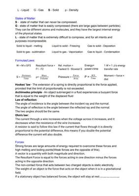 Y9 Physics Revision Notes UK PDF Free Download - GCSE & KS3 Topics