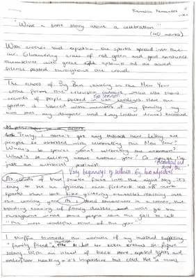 Grade 9 English Language Paper 1 Question 5 Model Answers and Examples