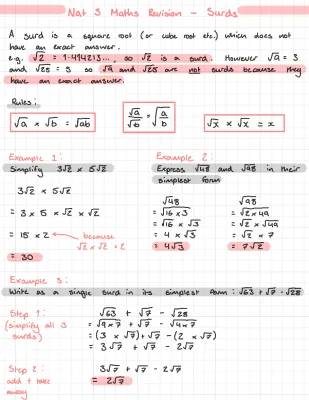 Fun National 5 Maths Surds Worksheets and Tips!